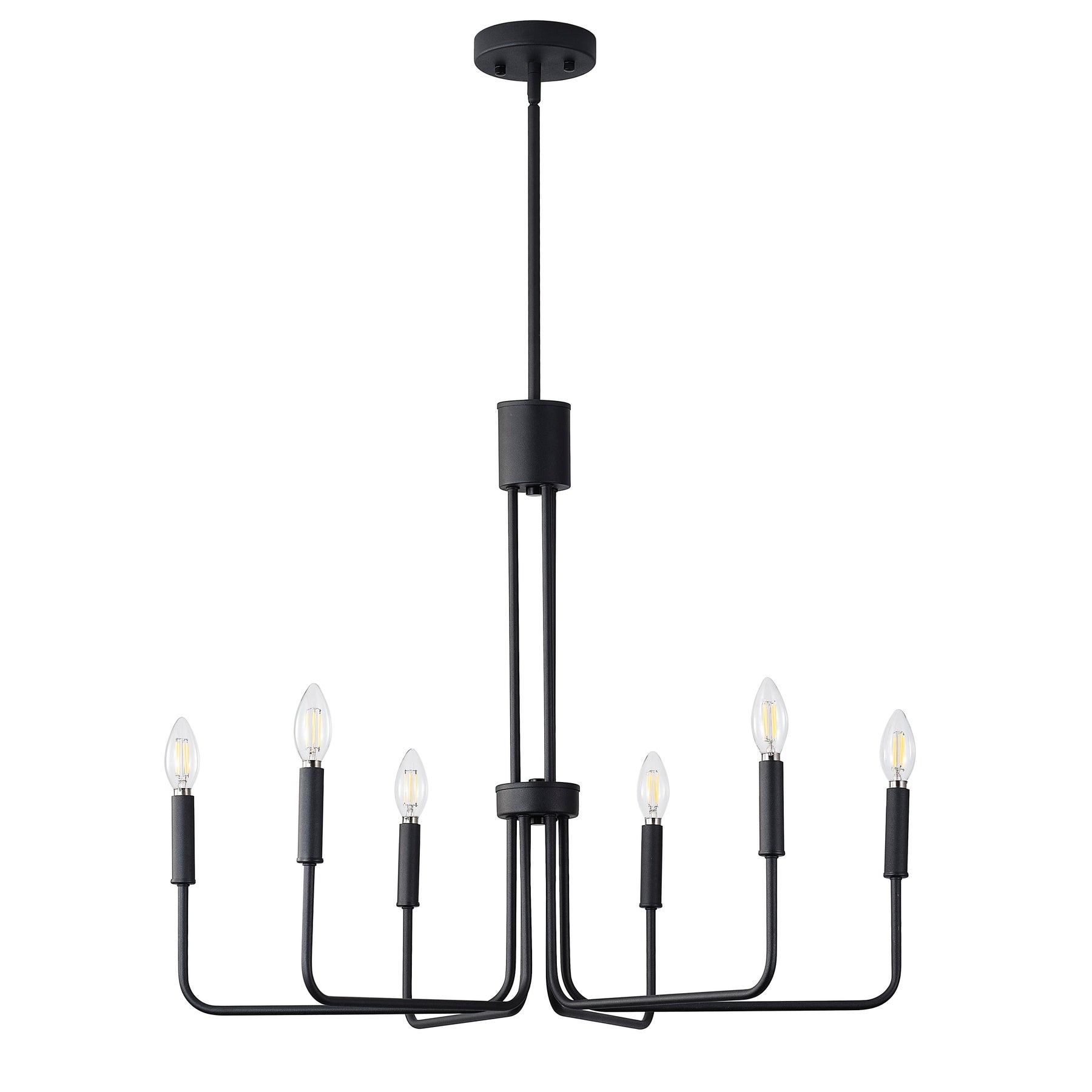 6-Lights Candle Wheel Design Chandelier