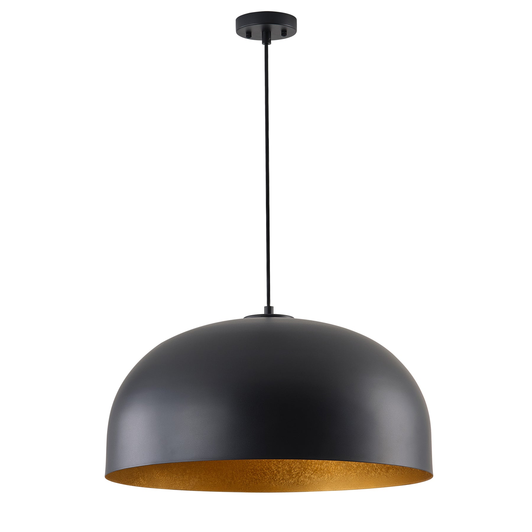 1-Light Industrial Oversize Bowl Shade Pendant Lighting