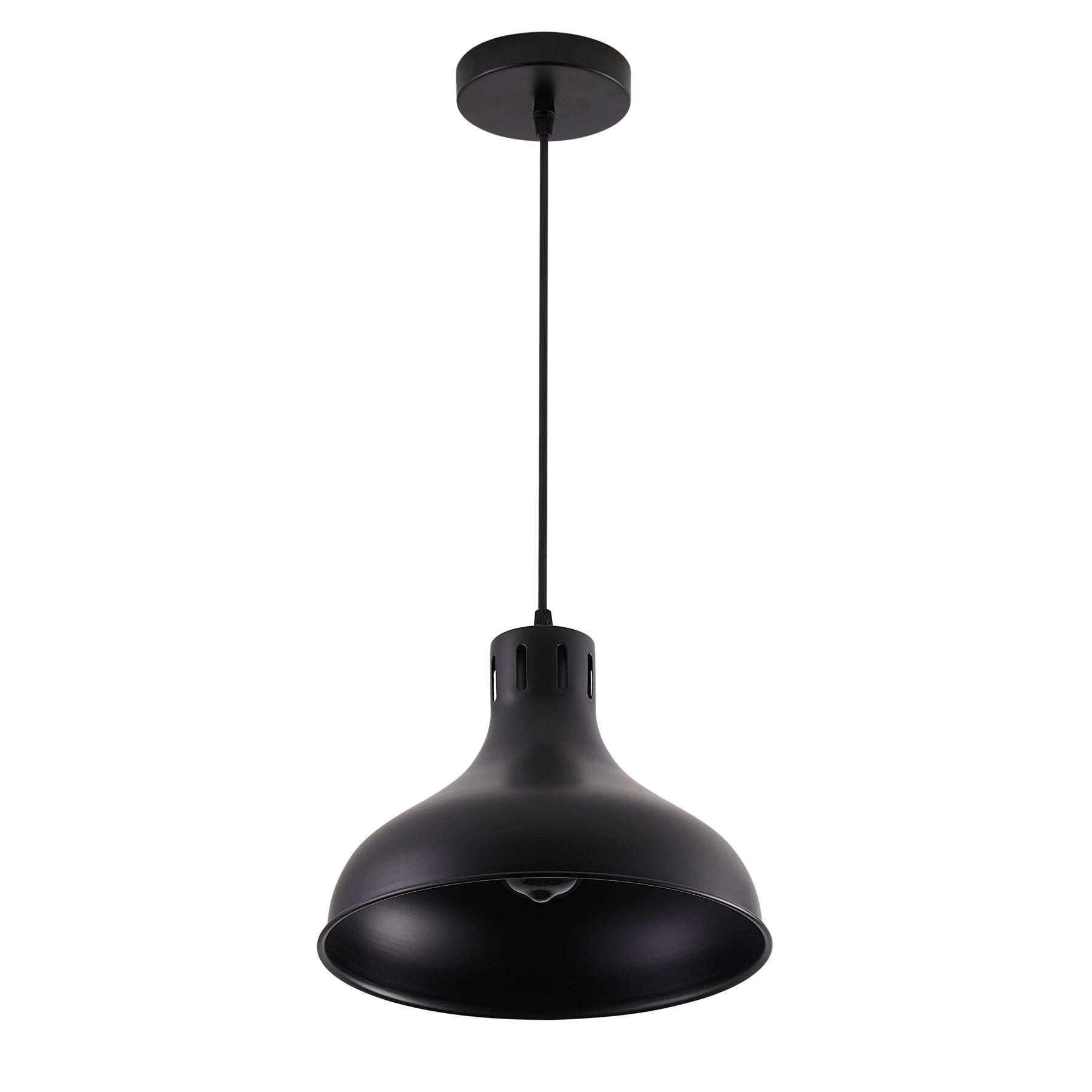 1-Light Spherical Shaped Metal Shade Pendant Lighting