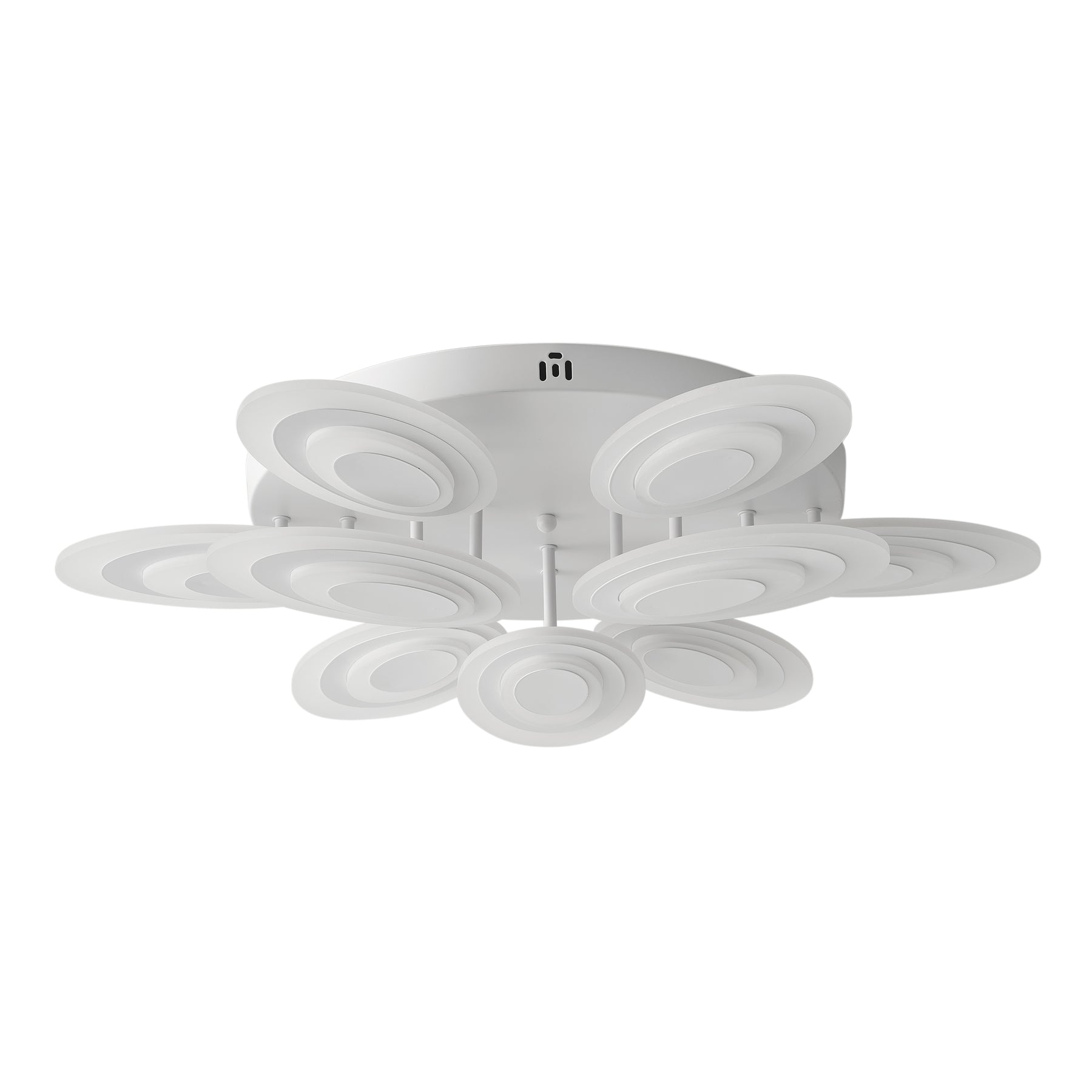 9-Lights Elliptical Petal Shape LED Semi-Flush Mount Lighting