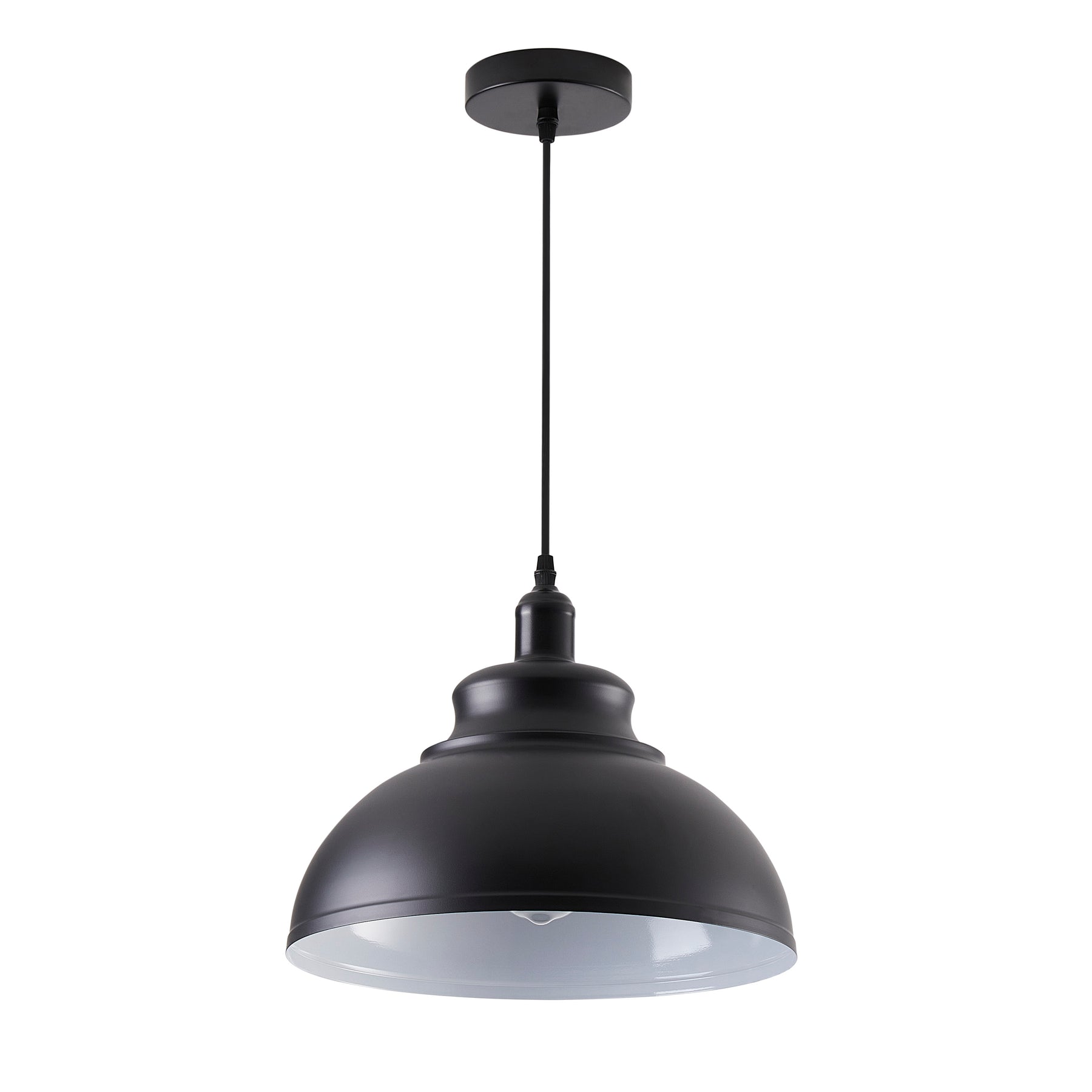 1-Light Durable Metal Shade Pendant Lighting