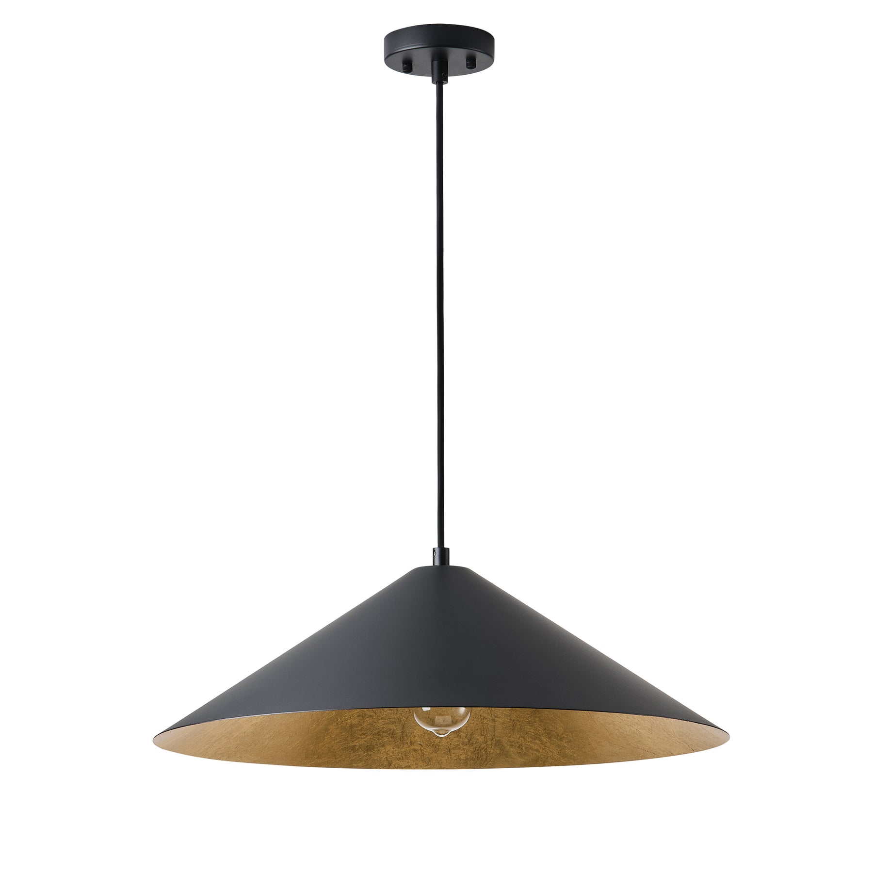 1-Light Oversize Cone-Shaped Pendant Lighting