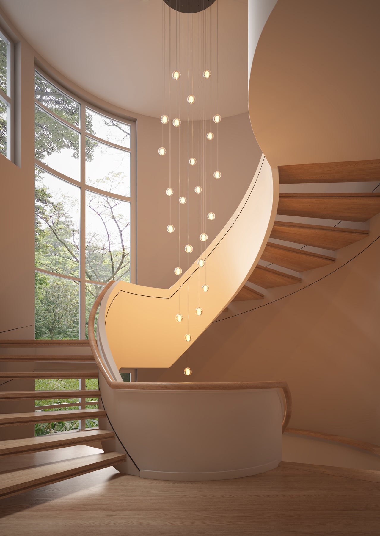 12 Lights & 24 Lights Modern Crystal Ball Raindrop Chandelier
