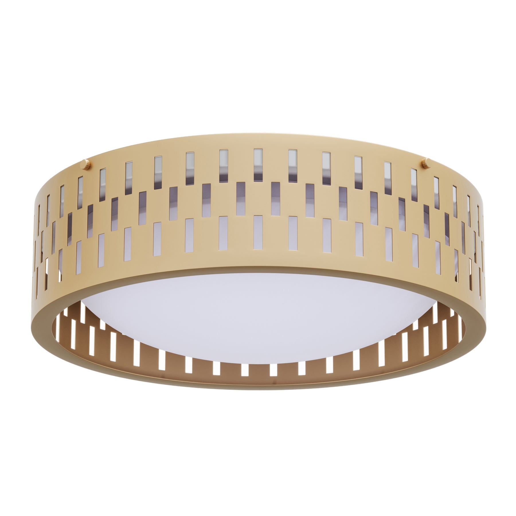 1-Light Modern Gold LED Flush Mount Lighting