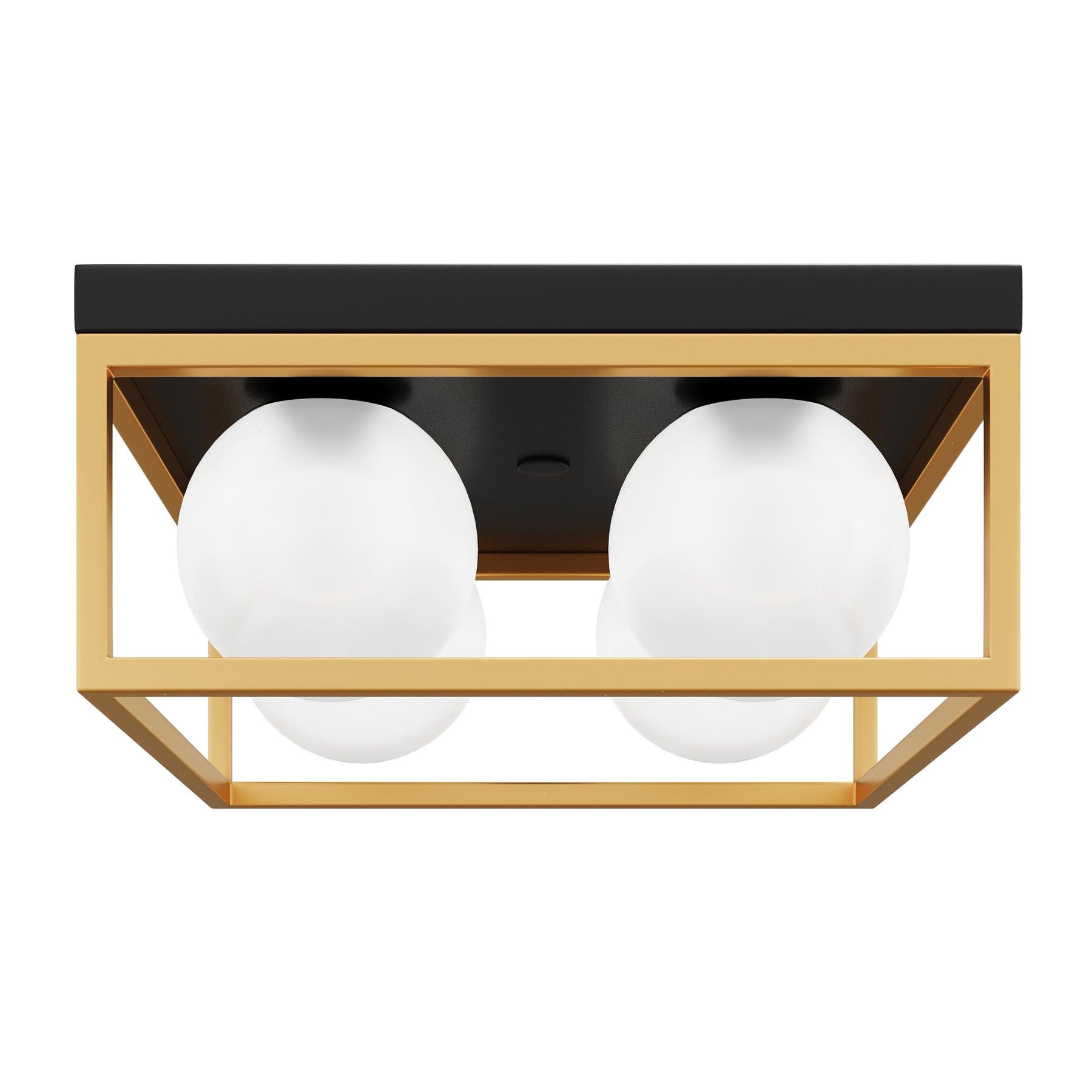 4-Lights Industrial Openwork Design Flush Mount Lighting