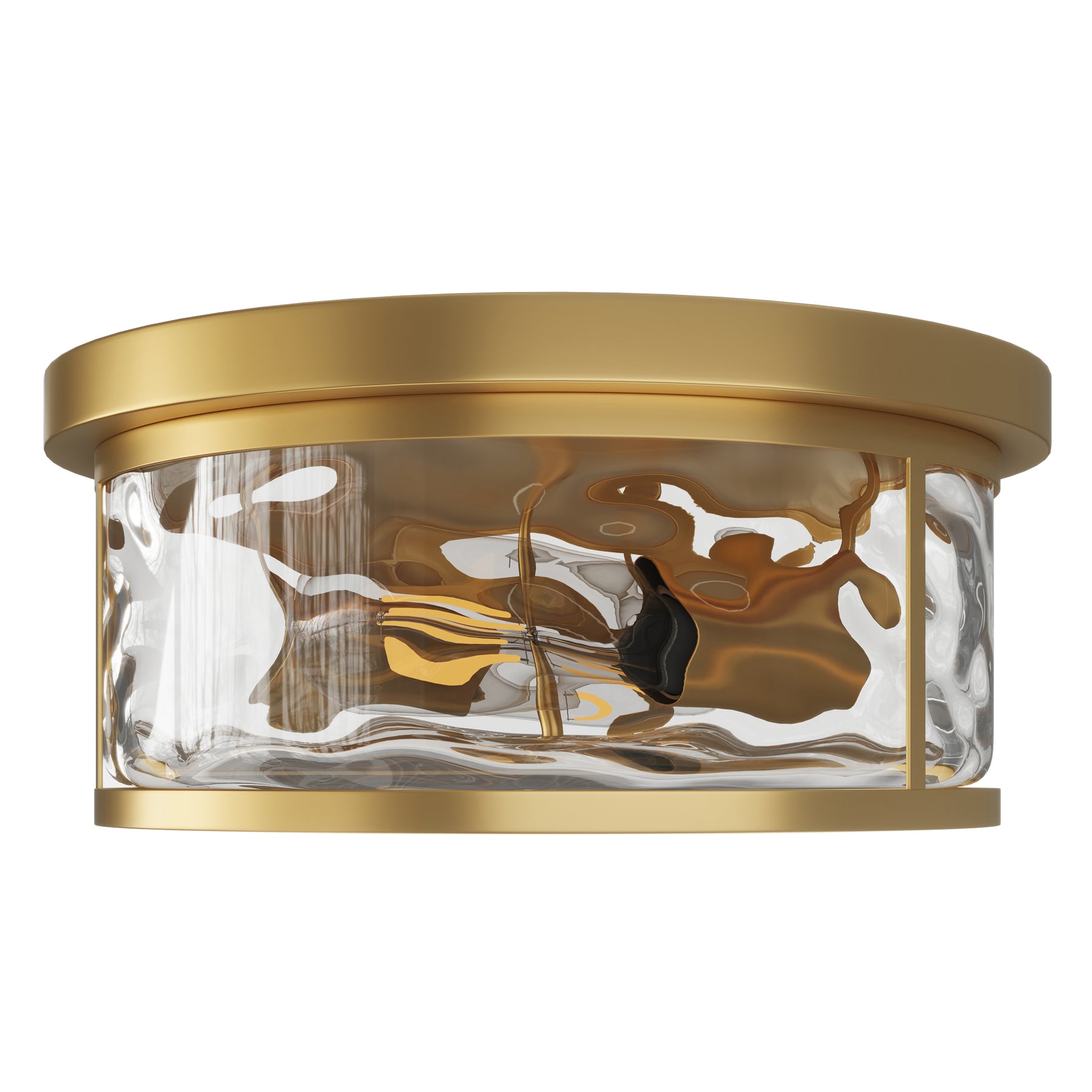 2-Lights Vintage Style Drum Shape Flush Mount Lighting