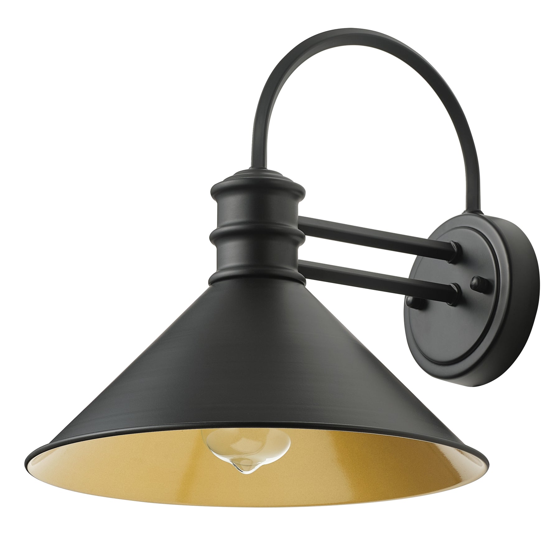 1-Light Conical Shape Wall Sconces Outdoor Lights