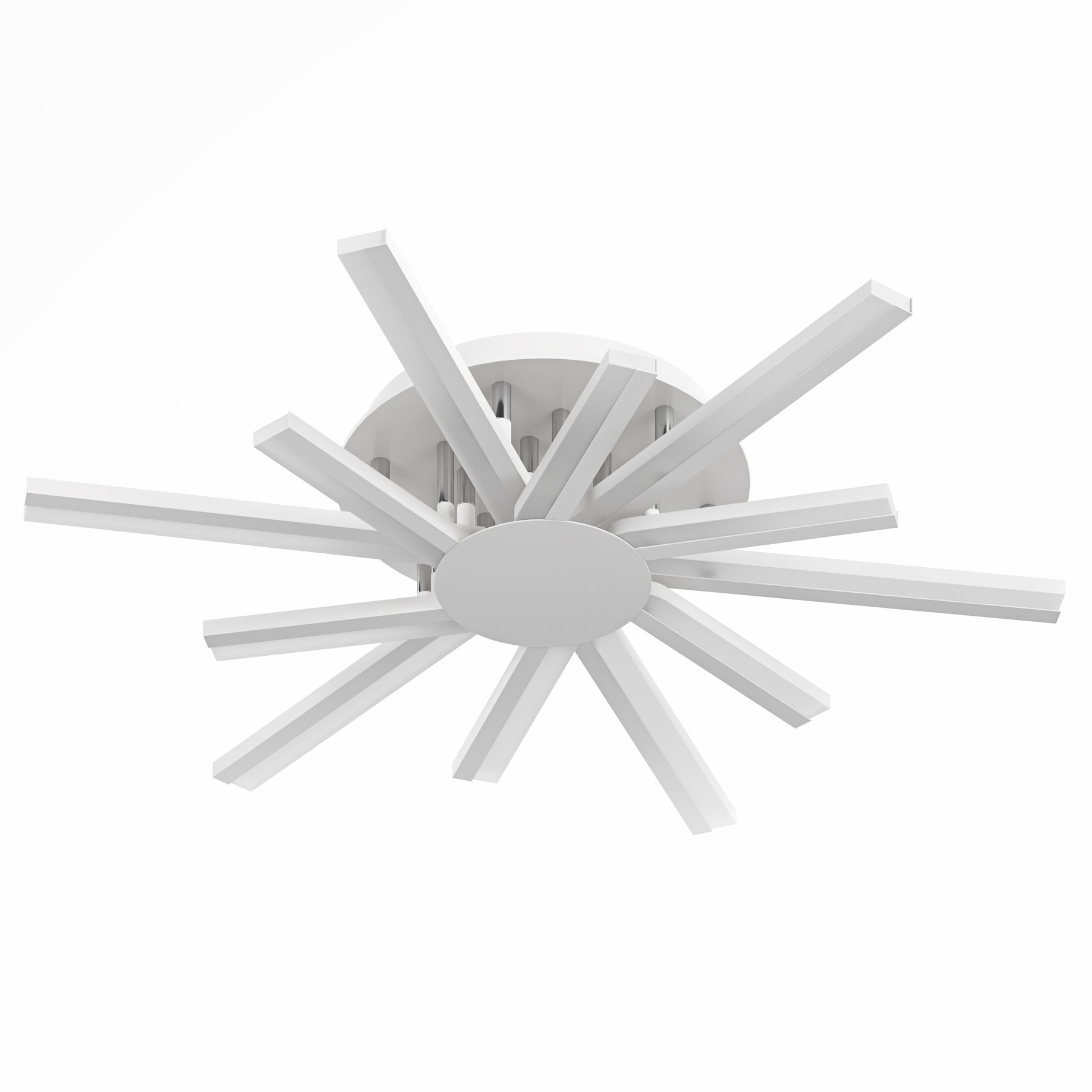 12-Lights Acrylic Sputnik LED Semi-Flush Mount Lighting