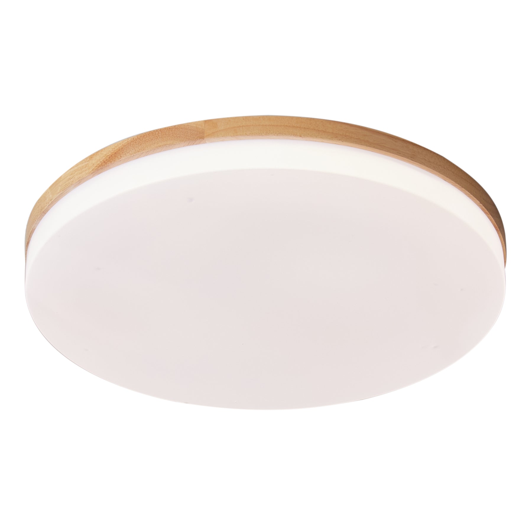 1-Light Imitation Wood Acrylic LED Flush Mount Lighting