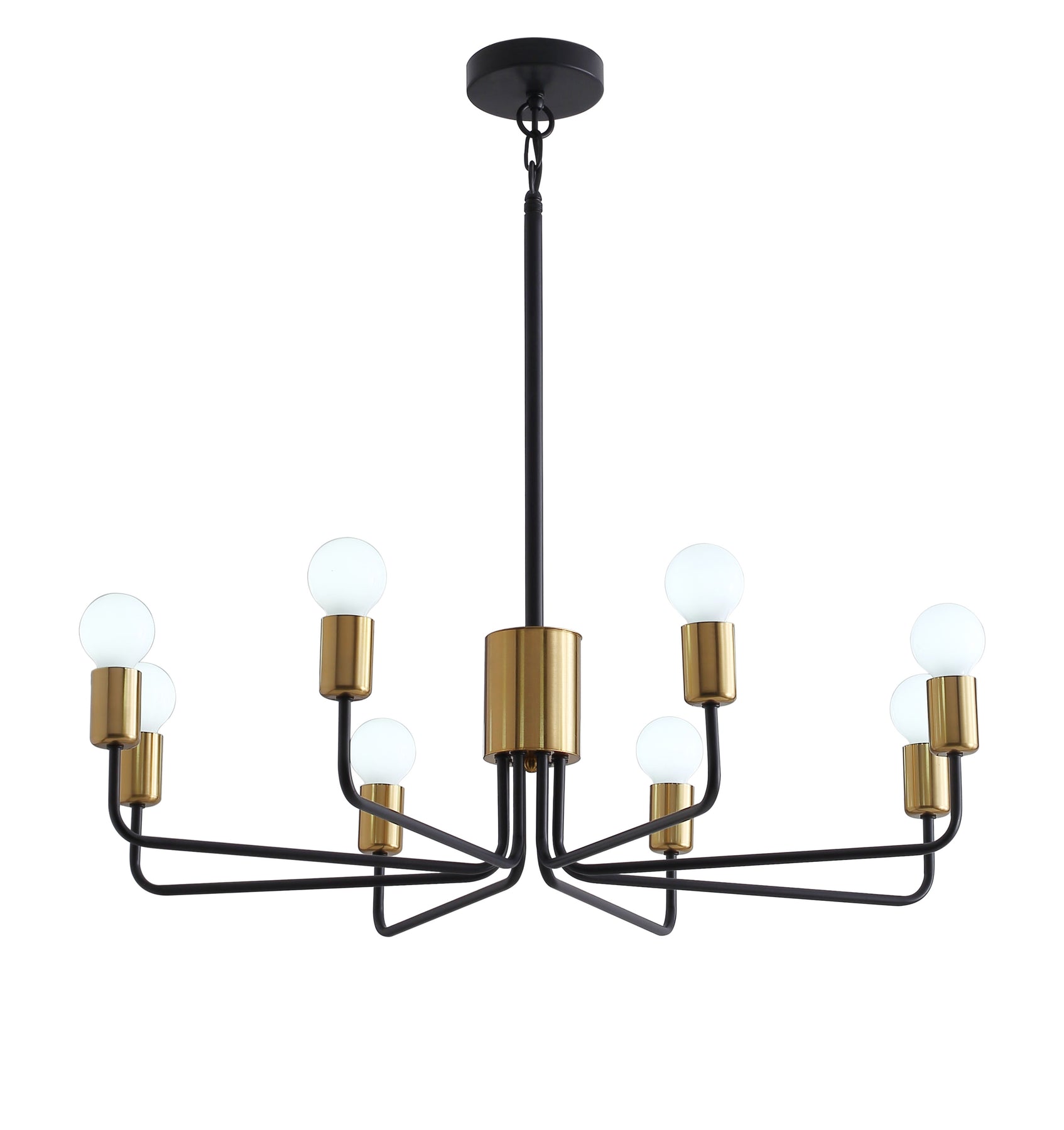 8-Lights Wheel Shape Sputnik Chandelier