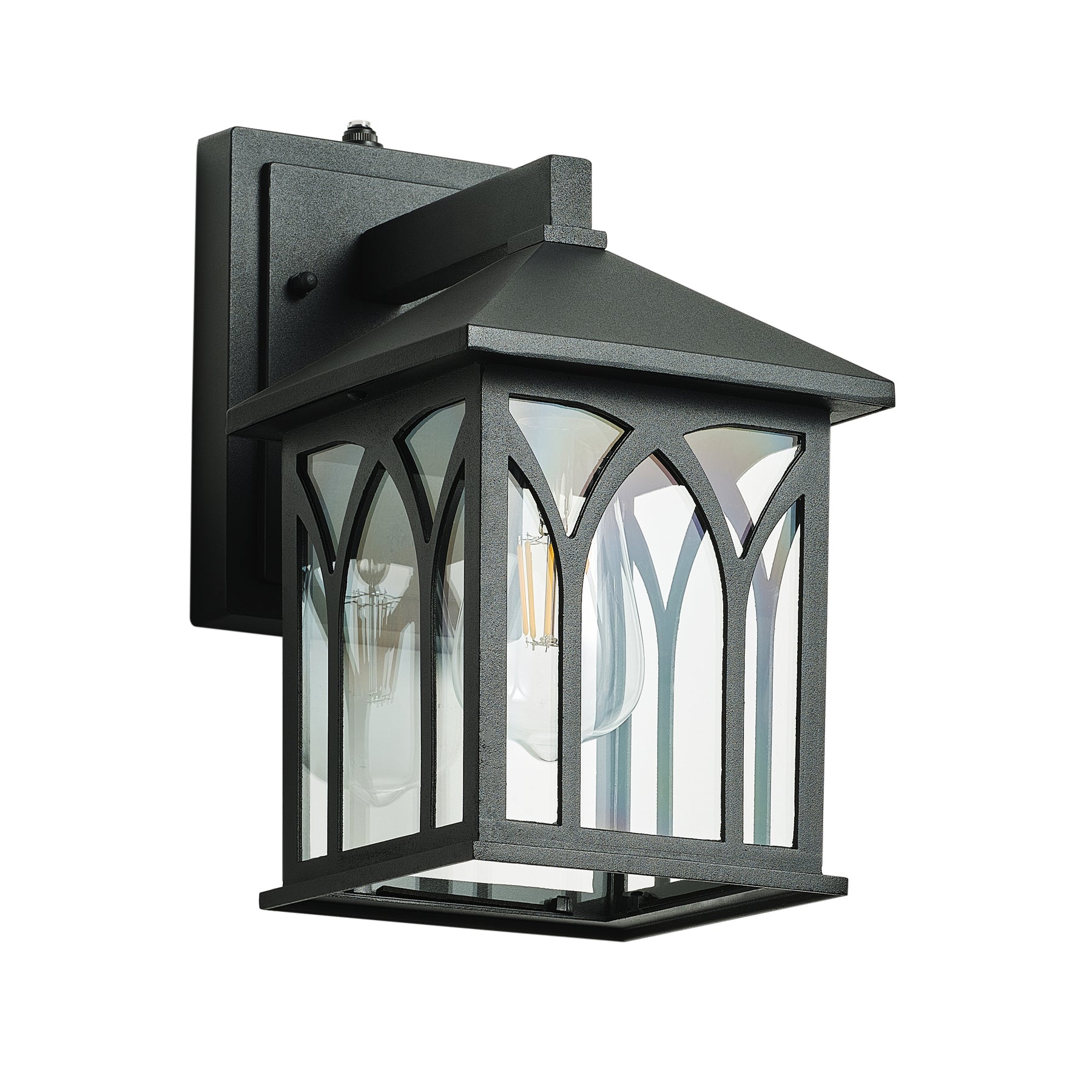 1-Light Square Metal Design Outdoor Wall Lights