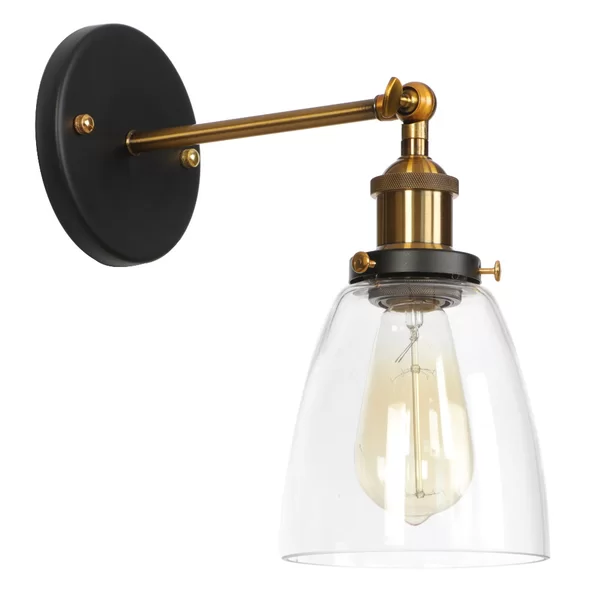 1-Light Glass Shade Wall Sconces