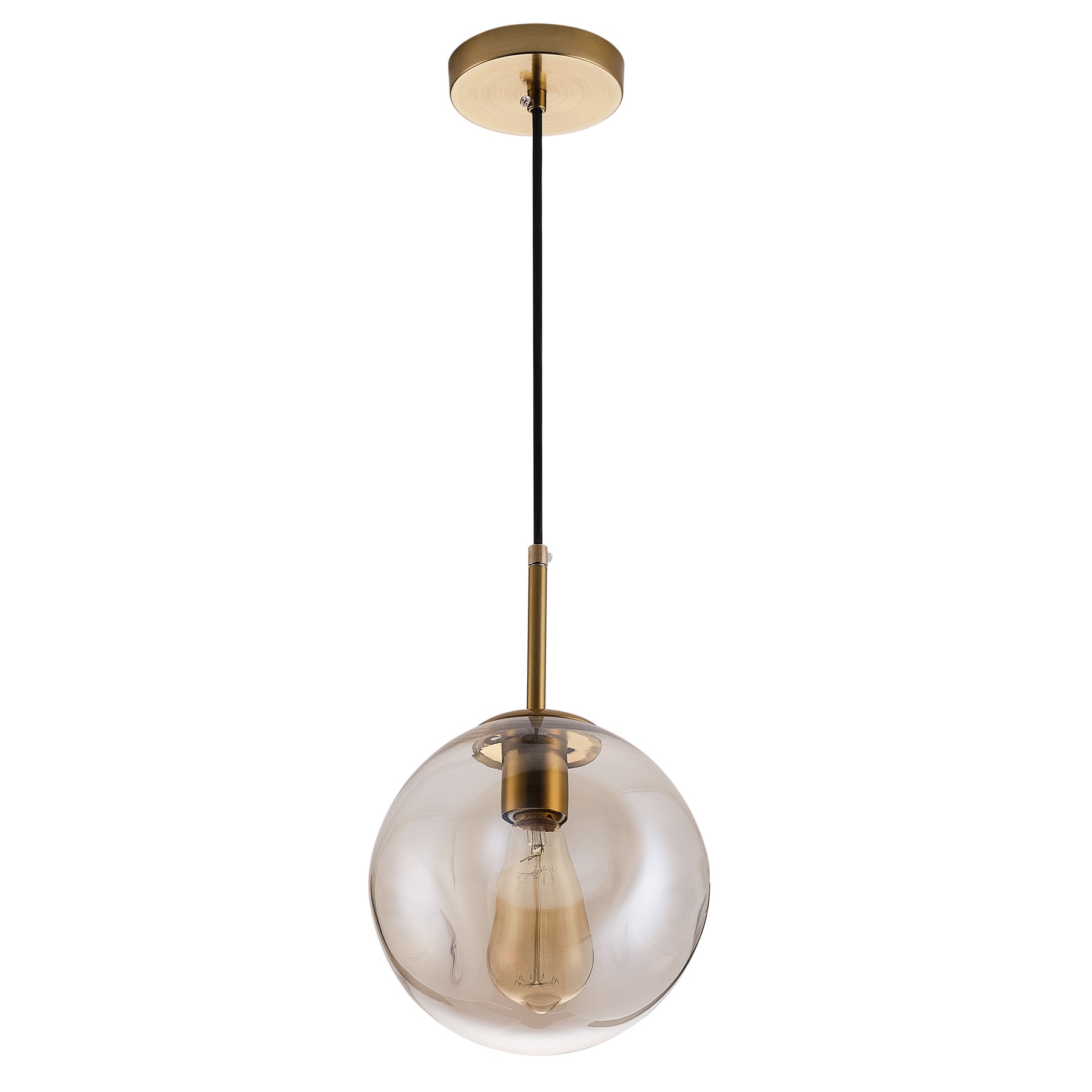 1-Light Ball Shade Minimalist Pendant Lighting