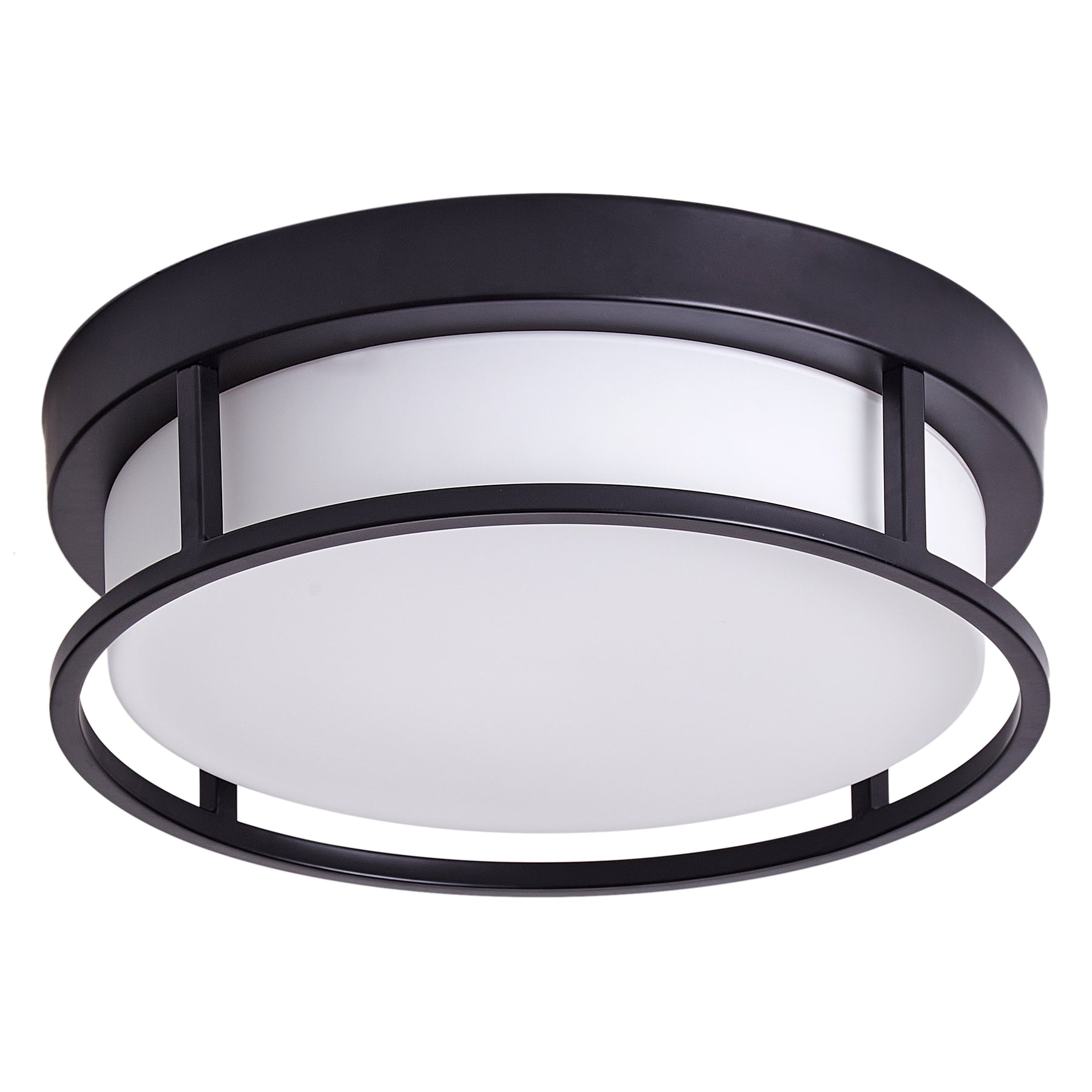 2-Lights Round Shade Flush Mount Lighting