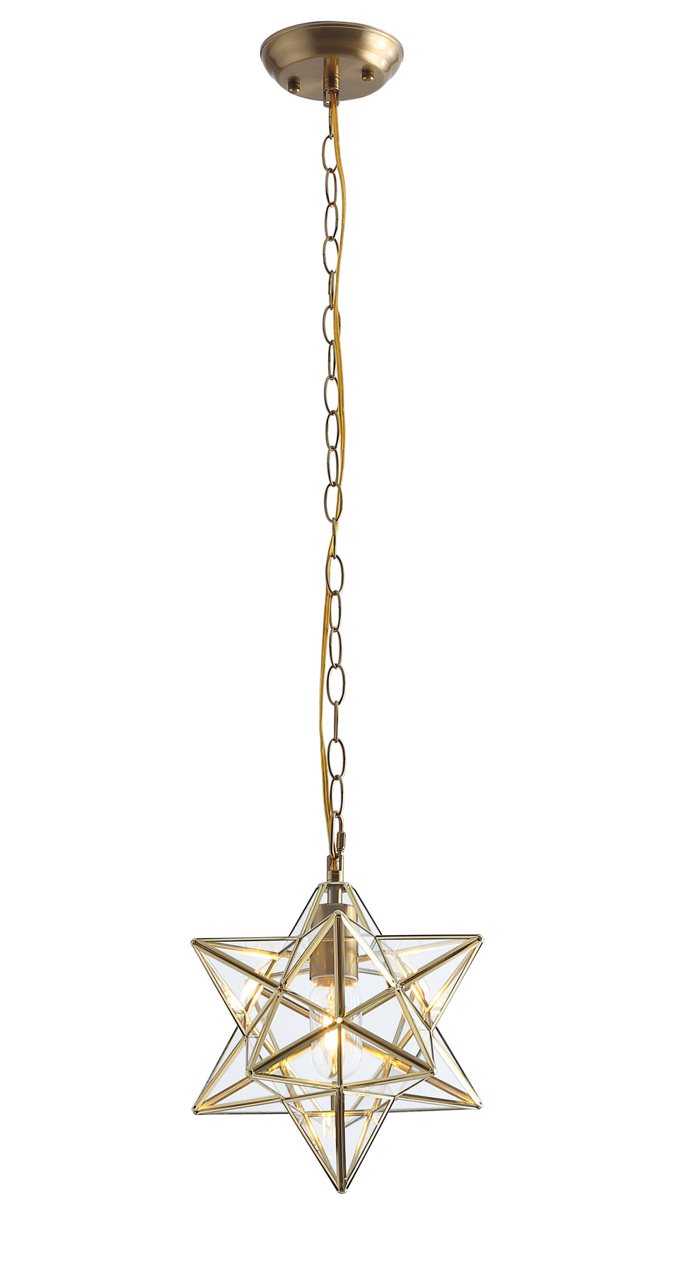 1-Light Star Shape Adjustable Pendant Lighting
