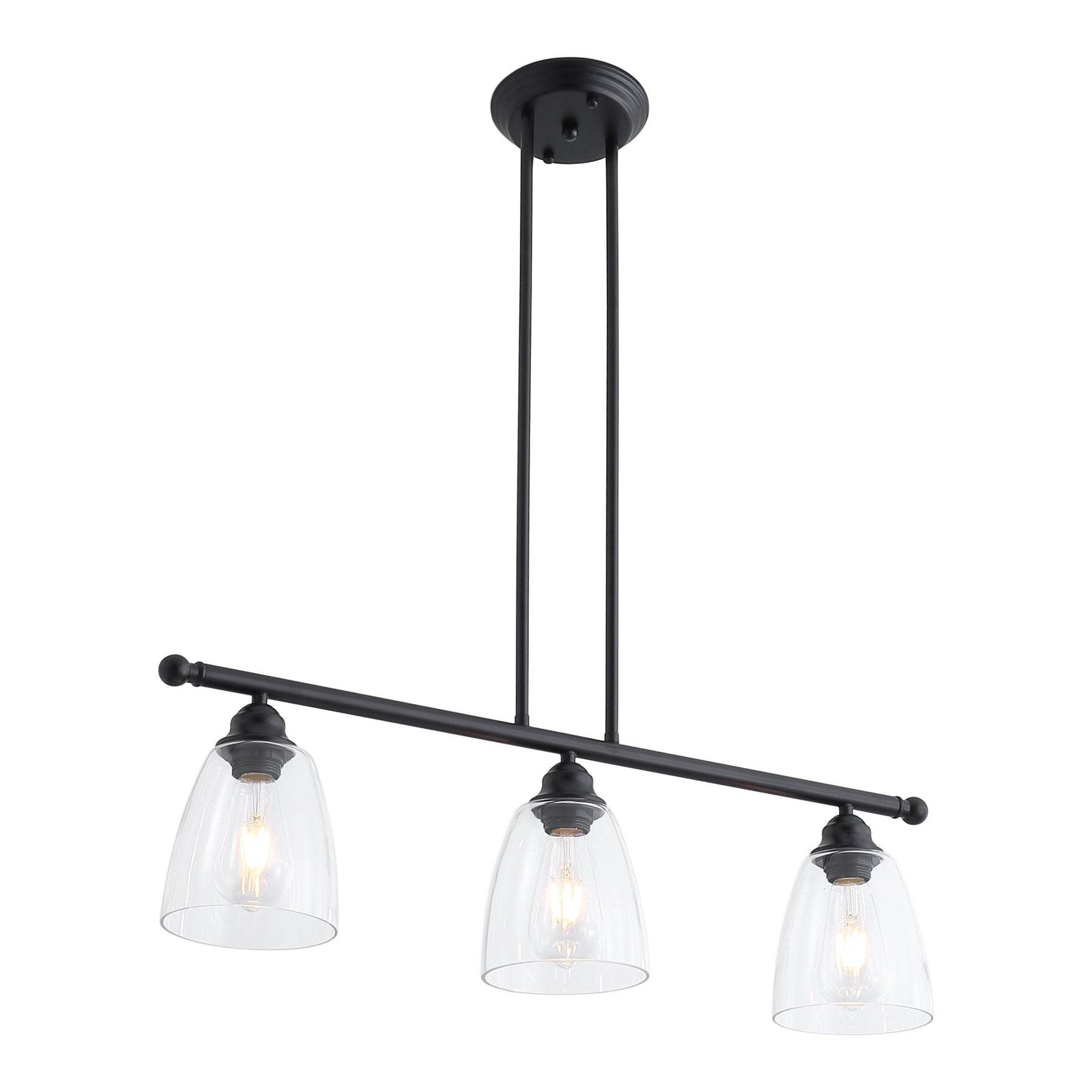 3-Lights Linear Kitchen Island Lights