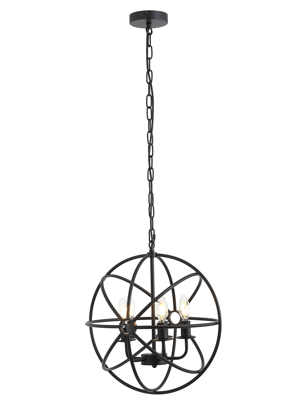 4-Lights Geometric Pendant Lighting Chandelier