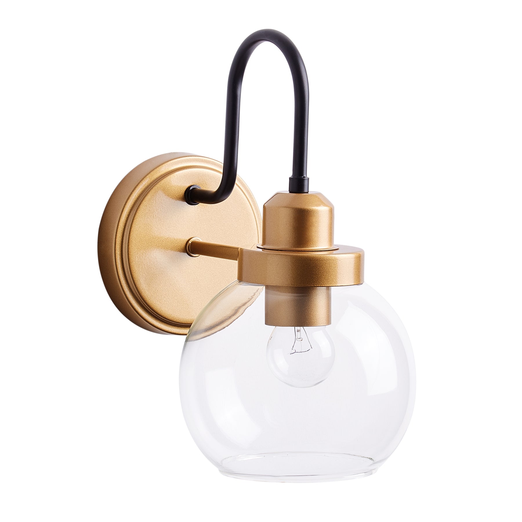 1-Light Classic Glass Shade Wall Sconces