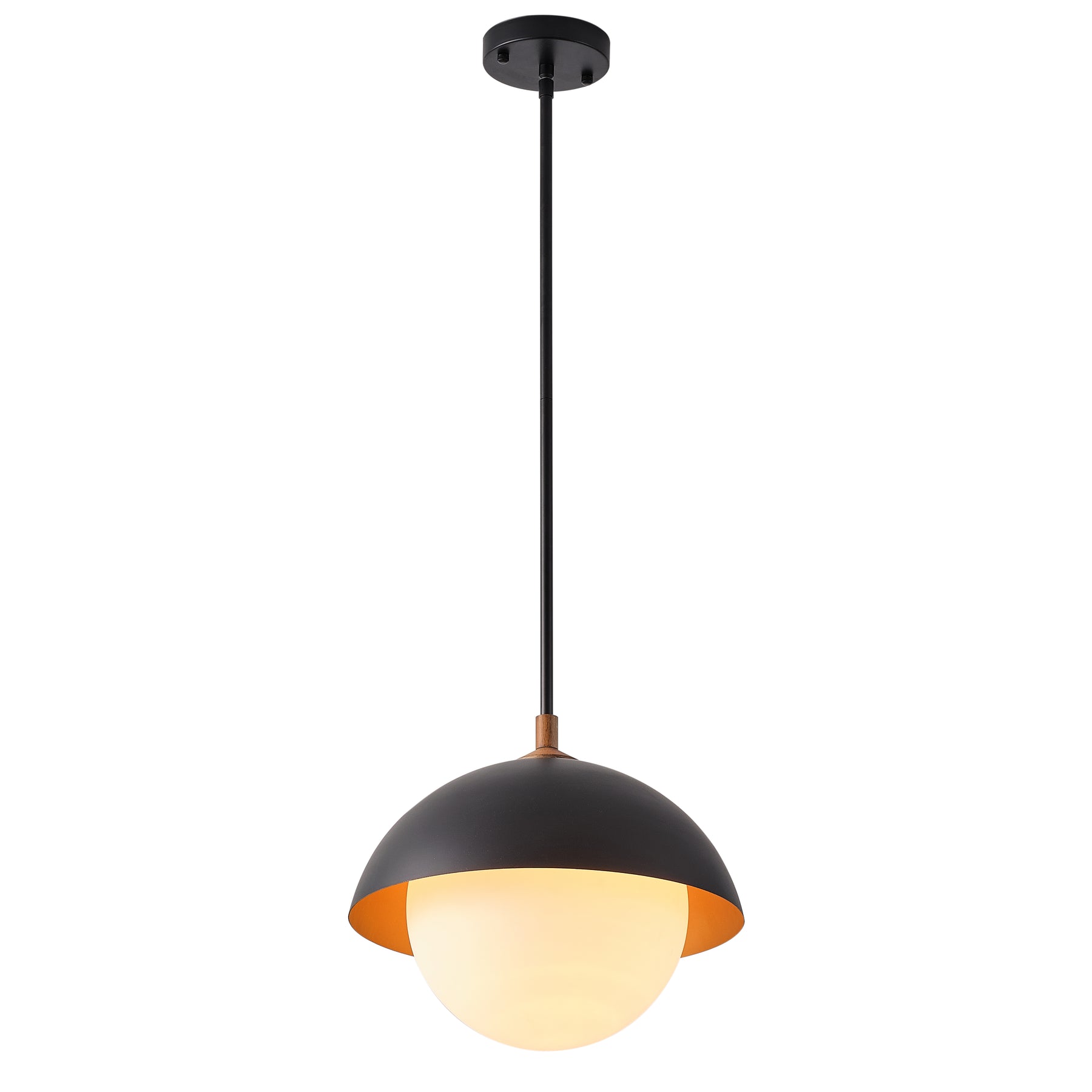 1-Light Minimalist Design Metal Pendant Lighting