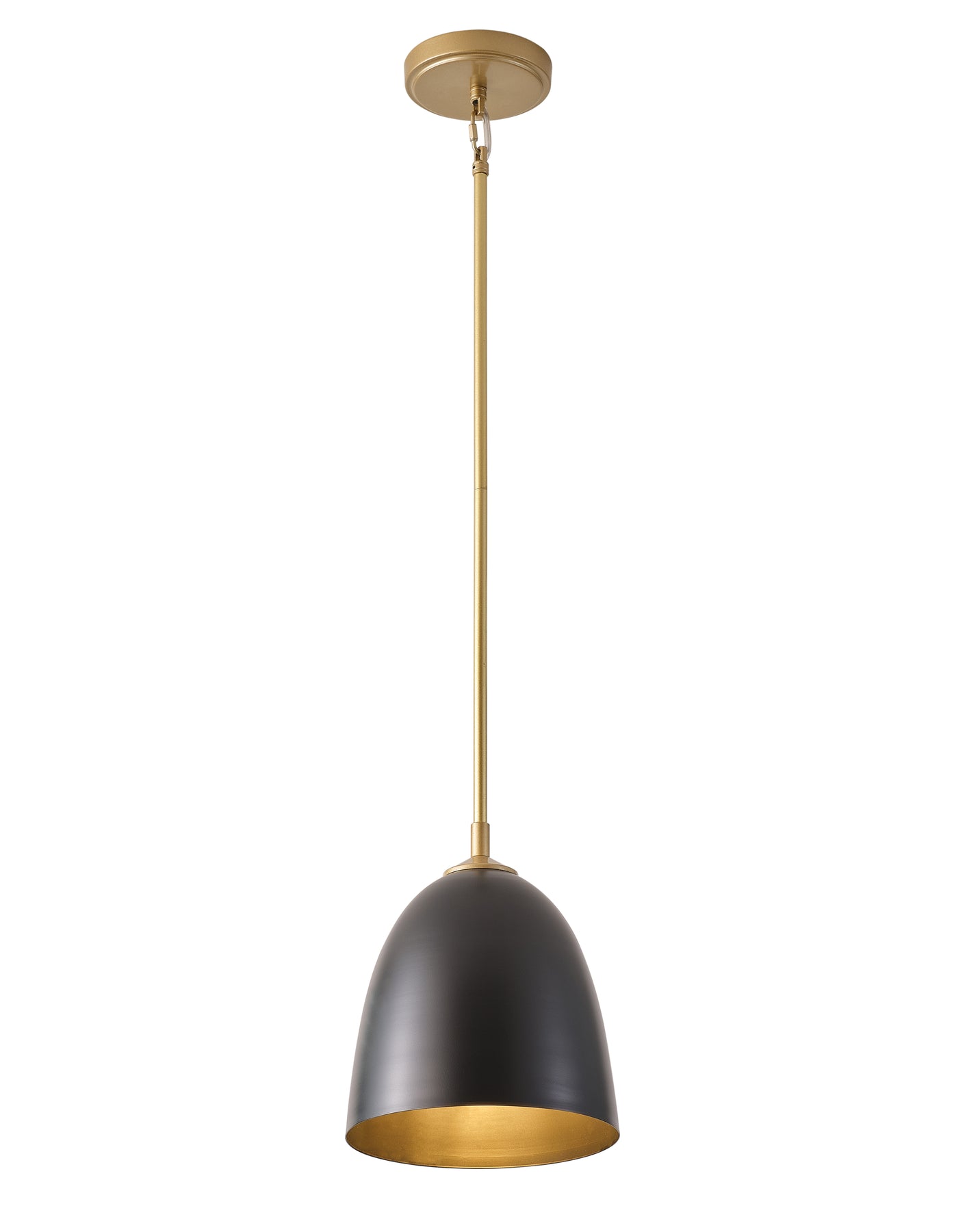 1-Light Metal Hourglass Shade Pendant Lighting