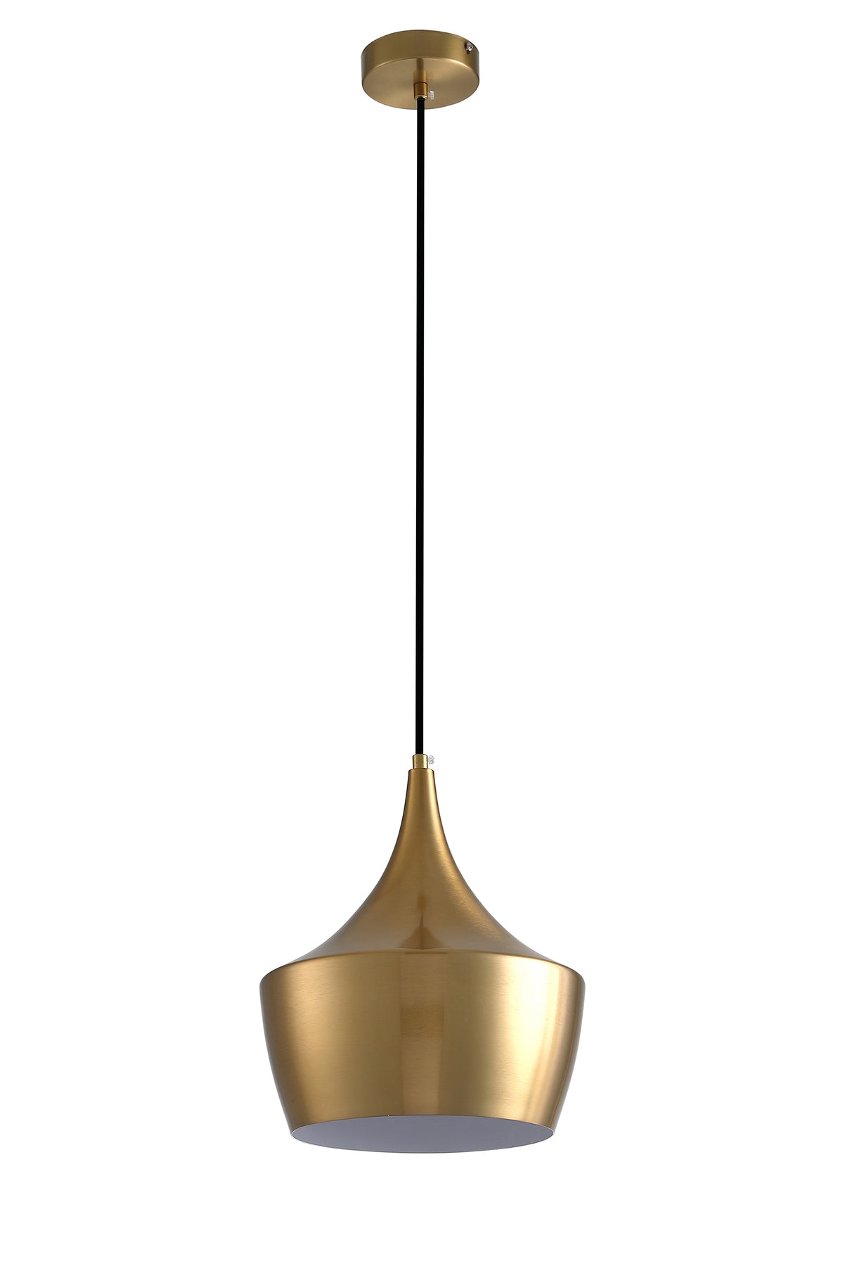 1-Light Gold Dome Pendant Lighting