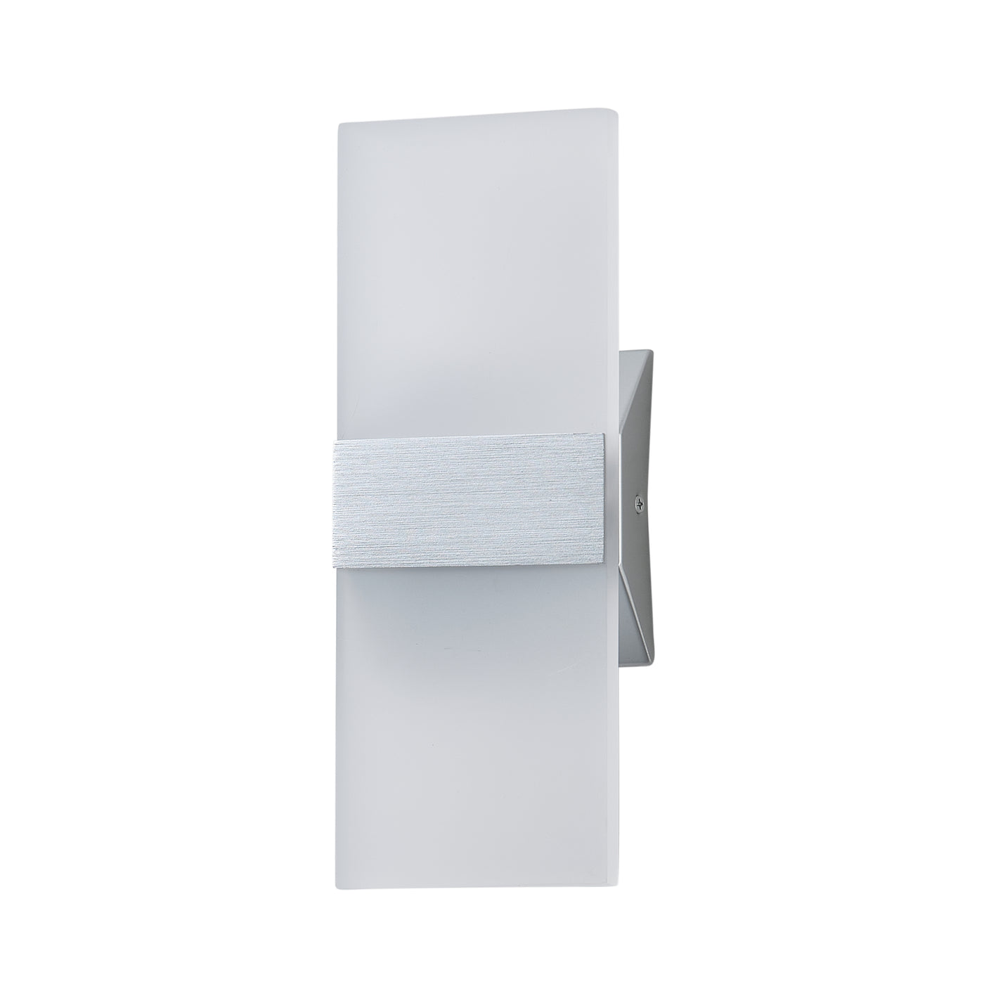 1-Light Acrylic LED Silver Wall Light