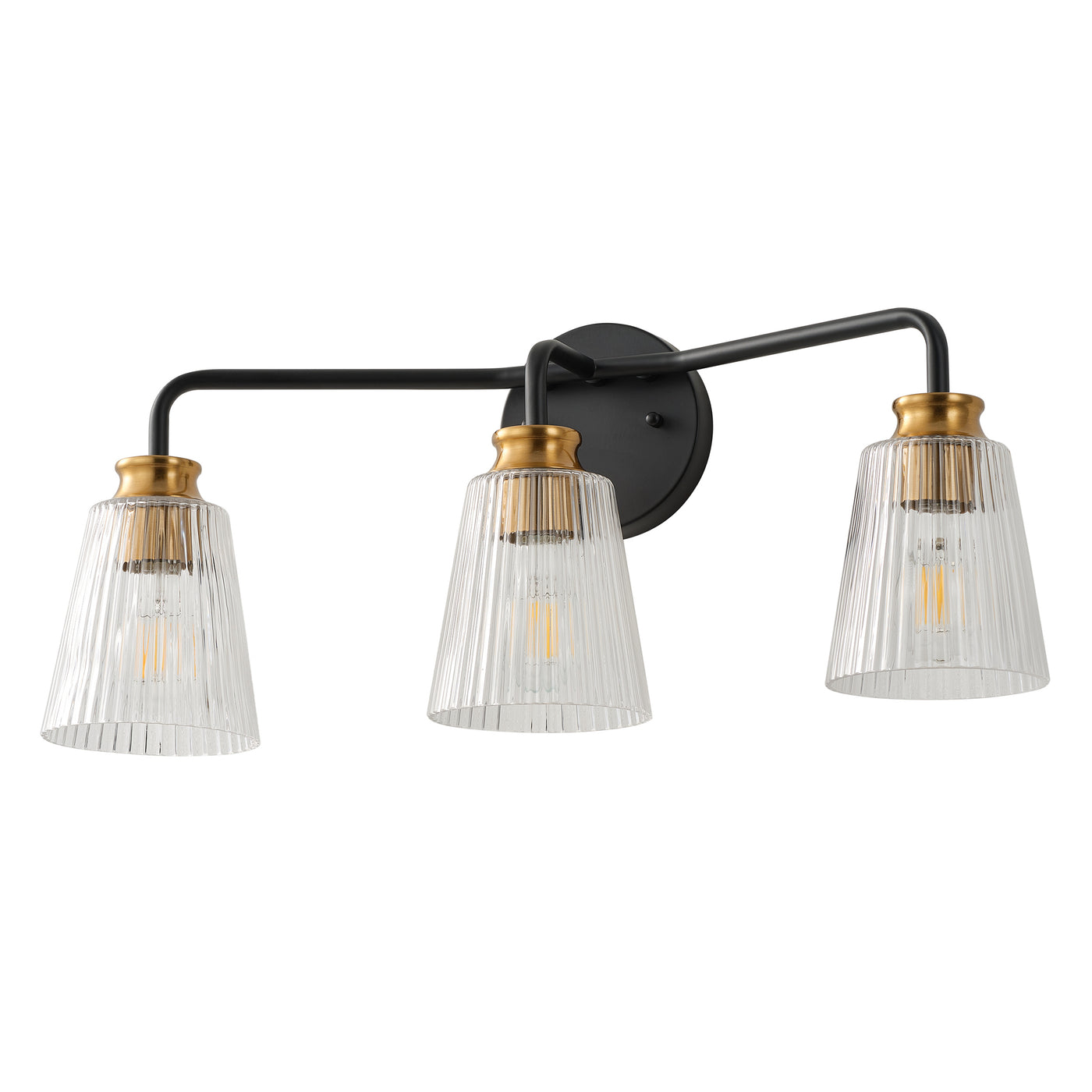 3-Light Mid-Century Modern Wall Light for Vanity Light