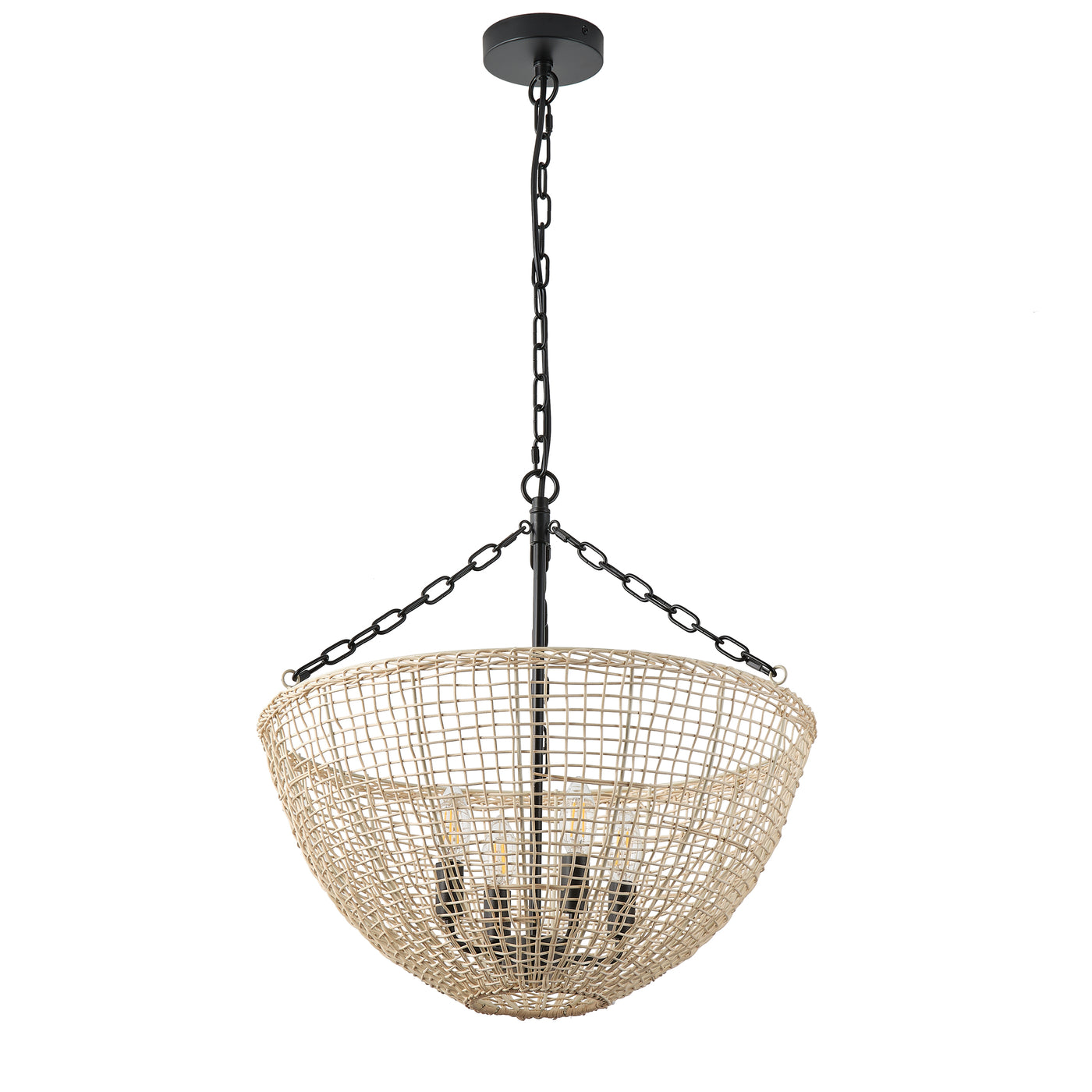 1-Light Brass Fixture with Green GlassAdjustable 65.95in Mid Century Pendant