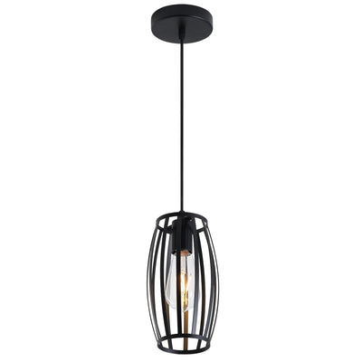 1-Light Caged Vintage Pendant Lighting