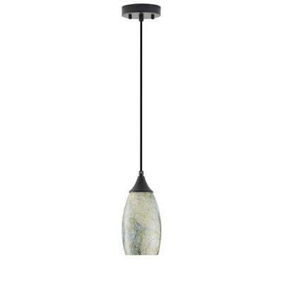1 Light Modern Art Glass Pendant Marble Shade for Kitchen Island
