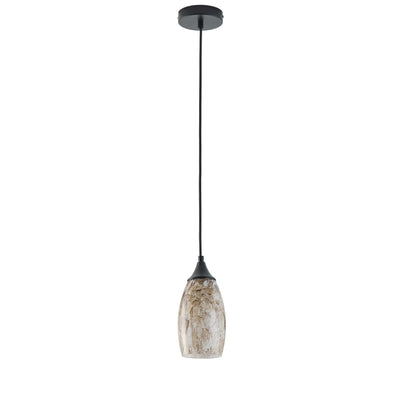 1 Light Modern Art Glass Pendant Marble Shade for Kitchen Island