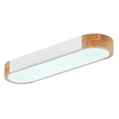 1 Light  Nordic Wood Ceiling Light Linear LED 24W 5CCT ETL Kitchen Island