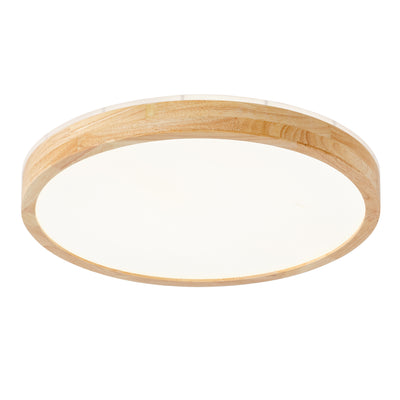 1 Light natural style home lighting LED ceiling light wood look frame 36W ETL for hallway bedroom