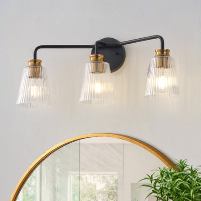 3-Light Mid-Century Modern Wall Light for Vanity Light