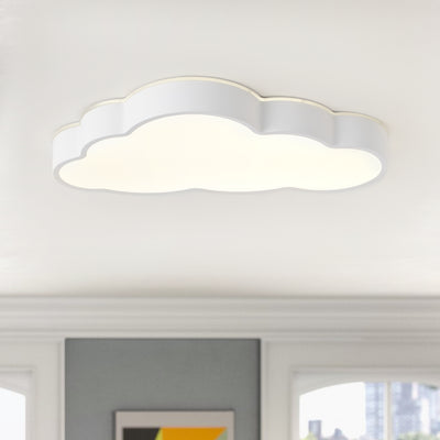 1 Light  Nursery Ceiling Light Cloud Shaped LED 24W 5CCT Dimmable
