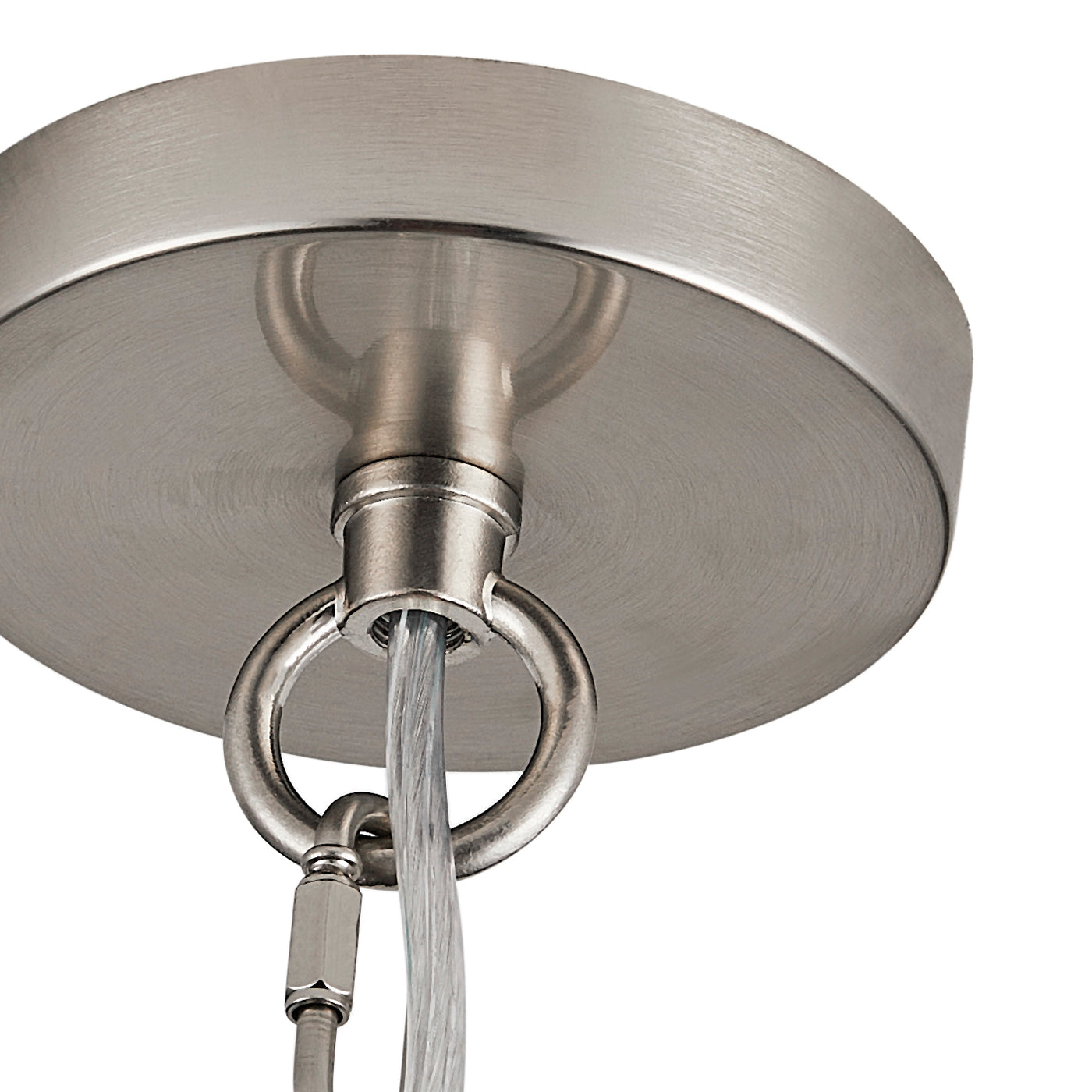 1-Light Cone Brushed Nickel Pendant Lighting