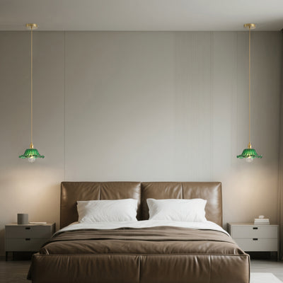 1-Light Art Deco Pendant Light, Brass Ceiling Fixture For Kitchen Island
