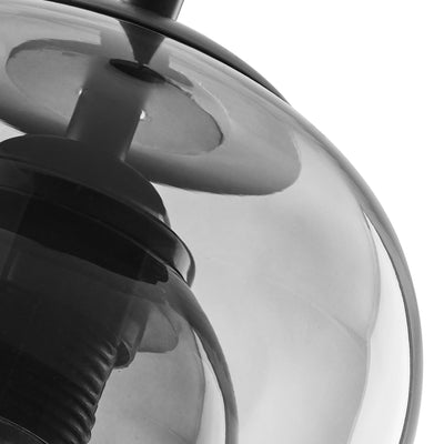 1-Light Cylinder Double Layer Glass Pendant Lighting