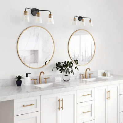 3-Light Mid-Century Modern Wall Light for Vanity Light