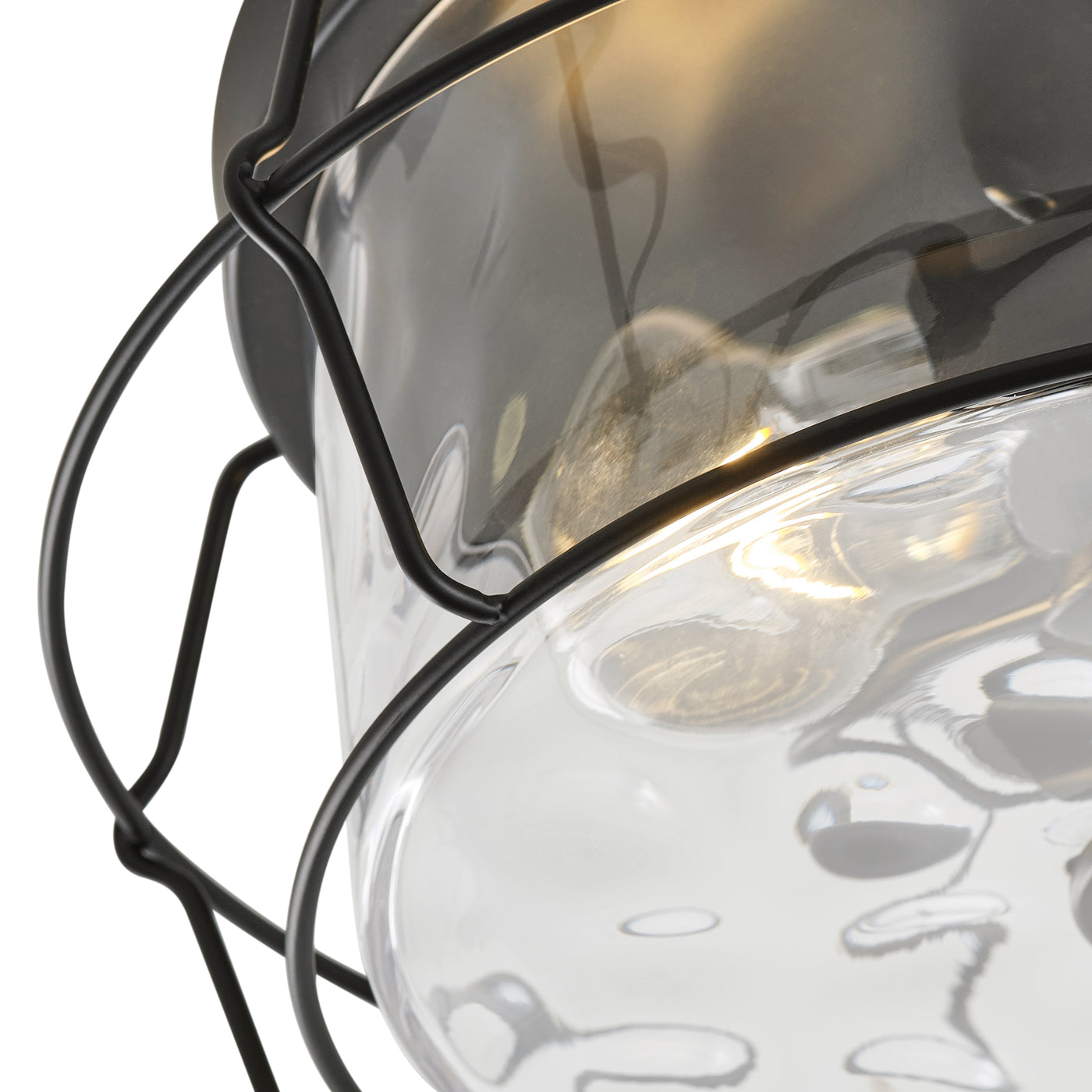 2-Lights Polka Glass Shade Flush Mount Lighting