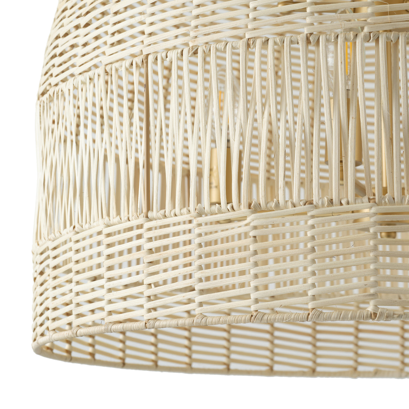 7-Lights Bamboo Woven Shade Pendant Lighting