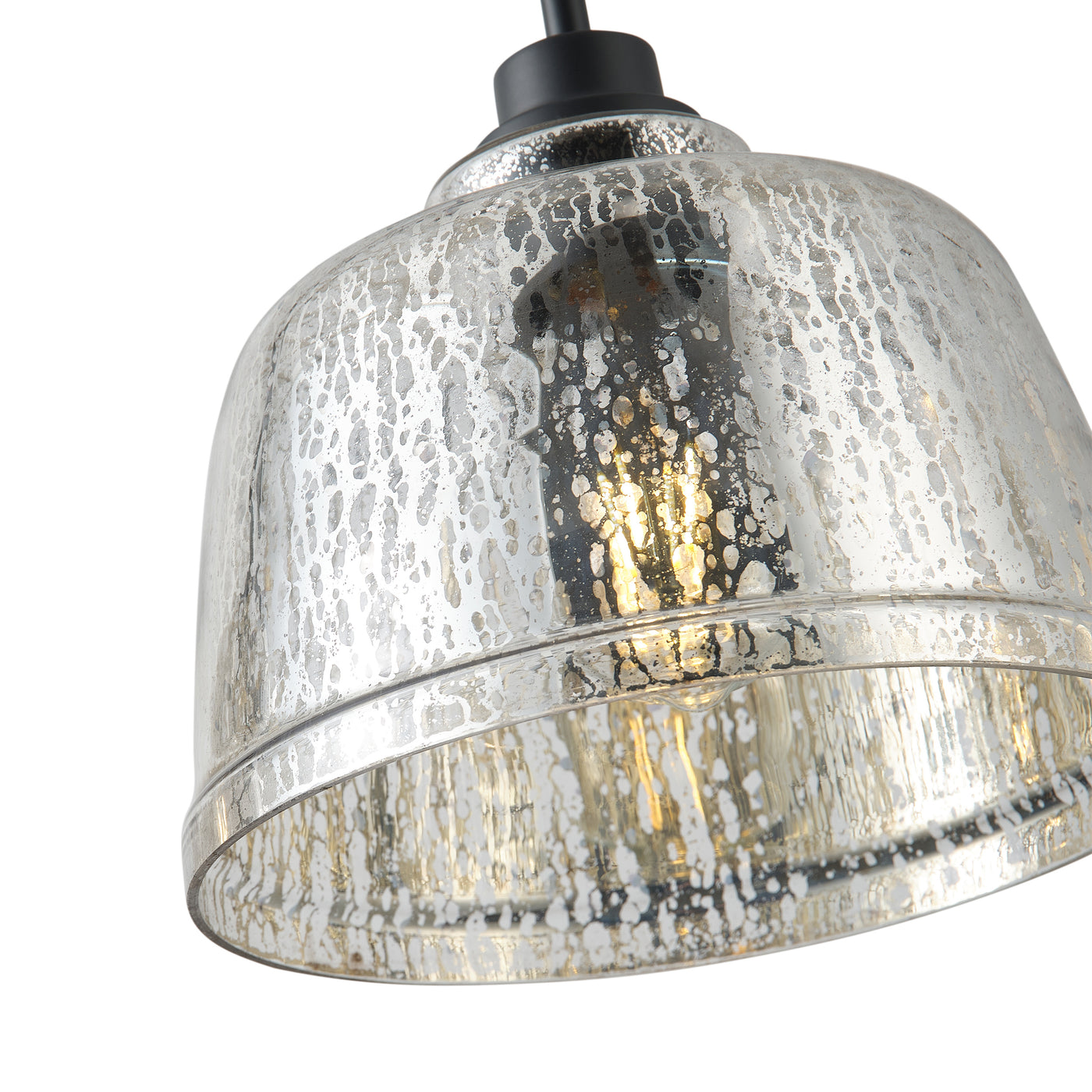 3-Light Kitchen Island Pendant Light with Clear Seeded Glass Shades