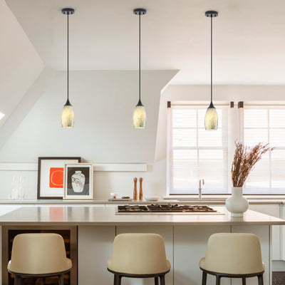 1 Light Modern Art Glass Pendant Marble Shade for Kitchen Island