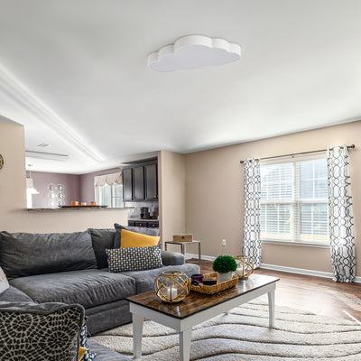 1 Light  Nursery Ceiling Light Cloud Shaped LED 24W 5CCT Dimmable