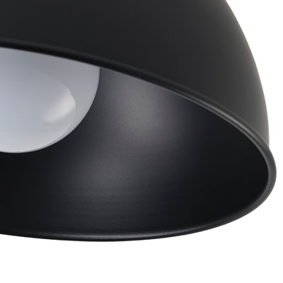 1-Light Modern Round Shape Semi-Flush Mount Lighting
