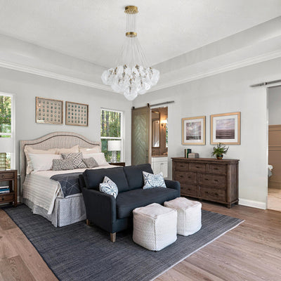 13&19 Light Modern Luxury Glass Globe Chandelier Copper Finish Cluster Pendant Light