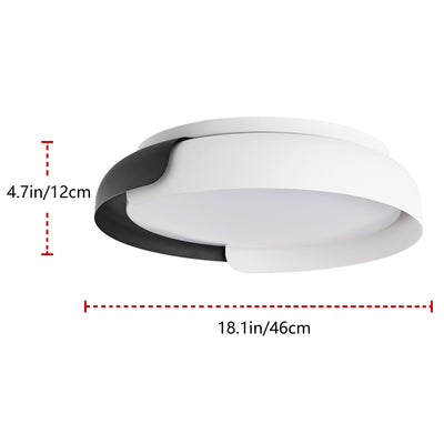 1-Light Modern Style Dimmable LED Flush Mount Lighting