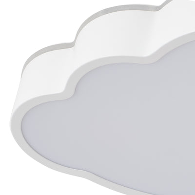 1 Light  Nursery Ceiling Light Cloud Shaped LED 24W 5CCT Dimmable