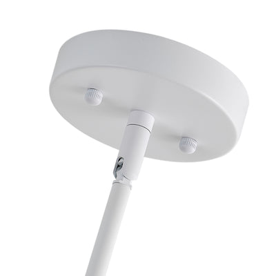 Dewdrop 4 Light Japandi Style Pendant Light Nordic Rattan Fixture ETL Certified for Living Room Bedroom