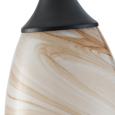 1 Light Modern Art Glass Pendant Marble Shade for Kitchen Island